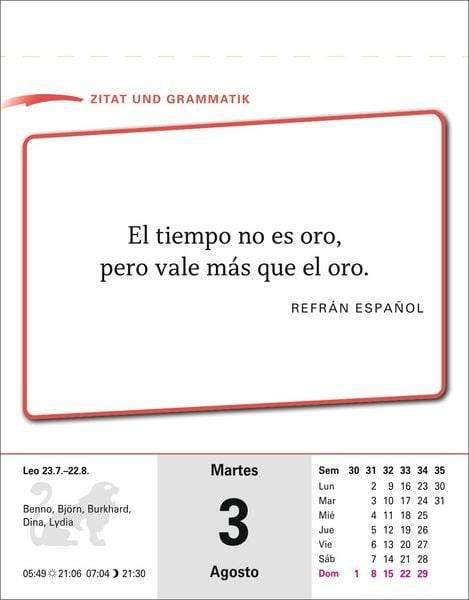 Produktbild: Spanisch Sprachkalender 2027 - Spanisch lernen leicht gemacht - Tagesabrei&szlig;kalender