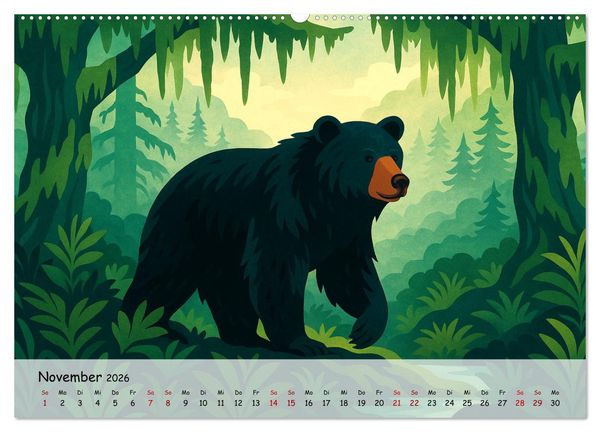 Produktbild: Nordamerika von Alaska bis Texas - Wild, Weit und Wundersch&ouml;n (hochwertiger Premium Wandkalender 2026 DIN A2 quer), Kunstdruck in Hochglanz