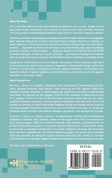 Produktbild: Applied Regression Analysis and Experimental Design