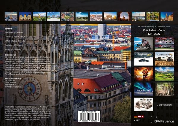 Produktbild: M&uuml;nchen - Zwischen Alpenblick und Altstadtflair - 2027 - Kalender DIN A3