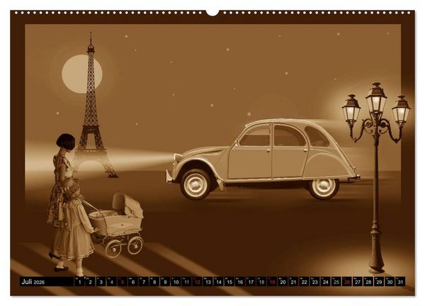 Produktbild: Nostalgie in Sepia (Wandkalender 2026 DIN A2 quer), CALVENDO Monatskalender