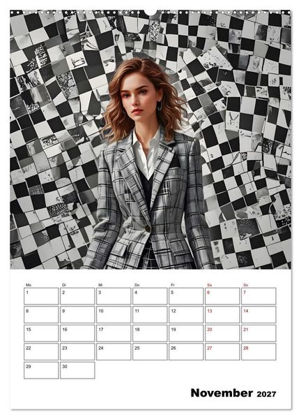 Produktbild: Schachspiel der Mode (hochwertiger Premium Wandkalender 2027 DIN A2 hoch), Kunstdruck in Hochglanz