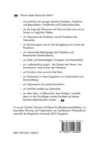 Produktbild: Formen der Produktion