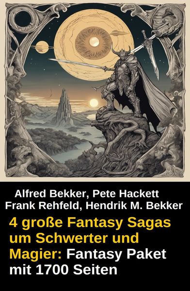Produktbild: 4 gro&szlig;e Fantasy Sagas um Schwerter und Magier: Fantasy Paket mit 1700 Seiten