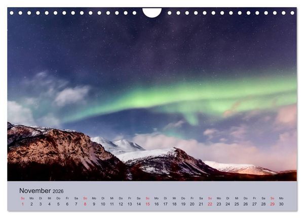 Produktbild: Norwegen - Mythos Nordlichter (Wandkalender 2026 DIN A4 quer), CALVENDO Monatskalender