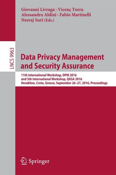 Produktbild: Data Privacy Management and Security Assurance