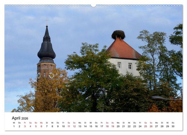 Produktbild: Straubing, liebenswerte Stadt im G&auml;uboden (Wandkalender 2026 DIN A2 quer), CALVENDO Monatskalender