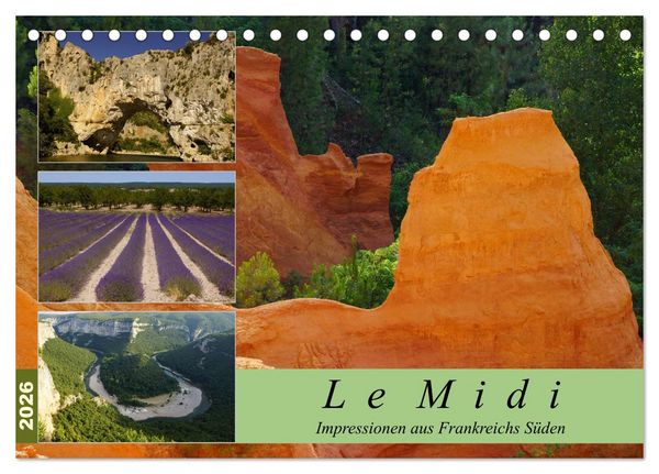 Produktbild: Le Midi - Impressionen aus Frankreichs S&uuml;den (Tischkalender 2026 DIN A5 quer), CALVENDO Monatskalender