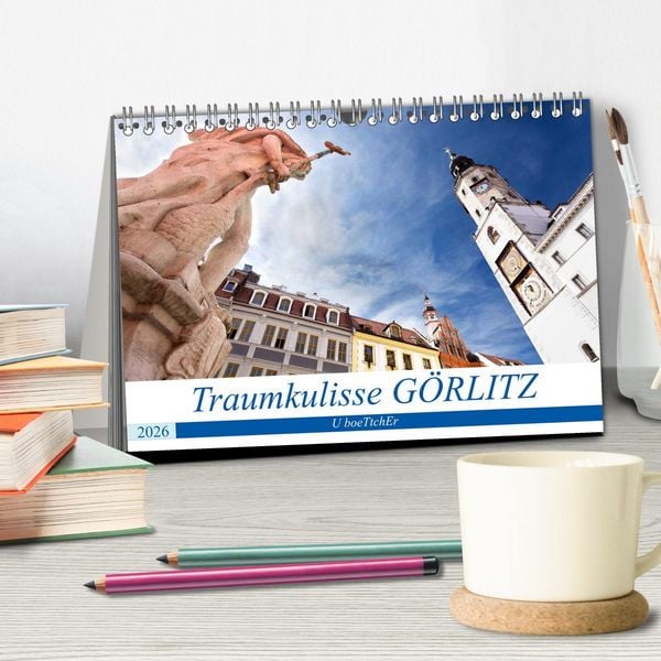 Produktbild: Traumkulisse G&Ouml;RLITZ (Tischkalender 2026 DIN A5 quer), CALVENDO Monatskalender