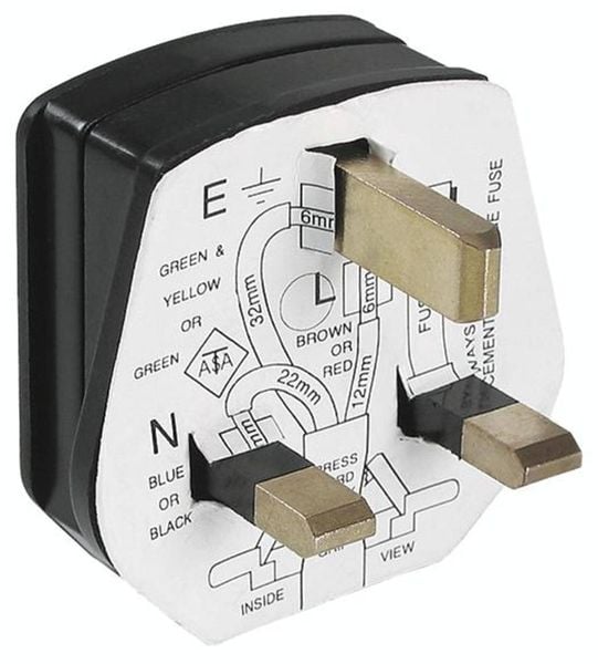 Bachmann 910.176 Schutzkontaktstecker Kunststoff 250V Schwarz IP20