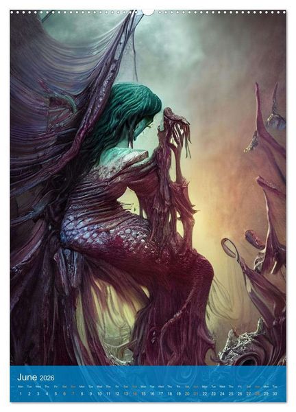 Produktbild: Sirens of the Undead Seas (Wall Calendar 2026 DIN A2 portrait), CALVENDO 12 Month Wall Calendar