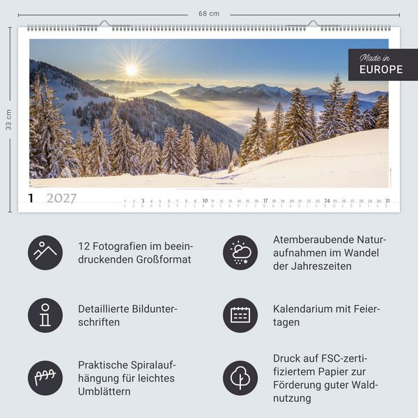 Produktbild: Alpenpanorama Kalender 2027