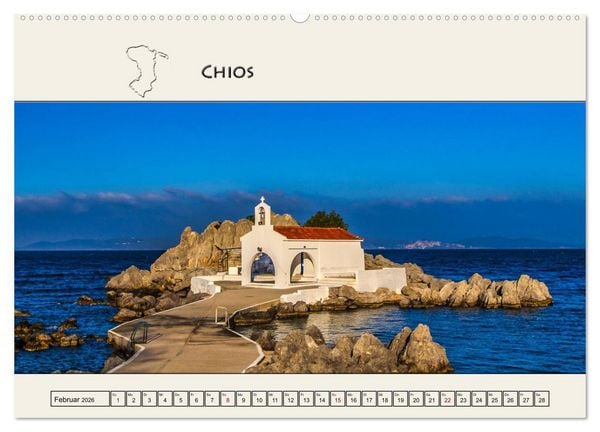 Produktbild: Reise durch die Griechische Inselwelt (Wandkalender 2026 DIN A2 quer), CALVENDO Monatskalender