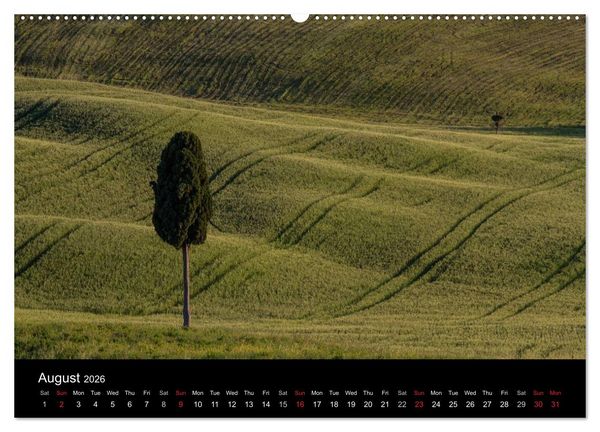 Produktbild: Tuscany Amazing Val d'Orcia (High Quality Premium Wall Calendar 2026 DIN A2 landscape),CALVENDO 12 Month Wall Calendar