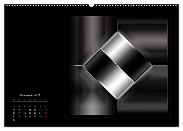 Produktbild: Schwarz trifft Wei&szlig; (Wandkalender 2026 DIN A2 quer), CALVENDO Monatskalender