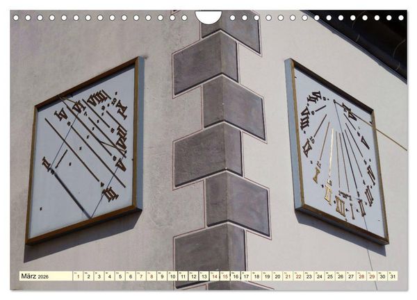Produktbild: Sonnenuhren - Sonnenstunden (Wandkalender 2026 DIN A4 quer), CALVENDO Monatskalender