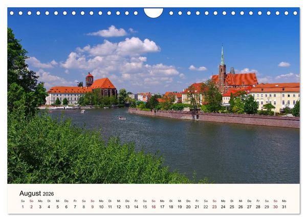 Produktbild: Die Dominsel - Historisches Zentrum der Stadt Breslau (Wandkalender 2026 DIN A4 quer), CALVENDO Monatskalender
