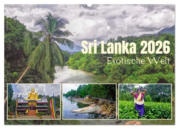 Produktbild: Sri Lanka 2026 &ndash; Exotische Welt (Wandkalender 2026 DIN A2 quer), CALVENDO Monatskalender