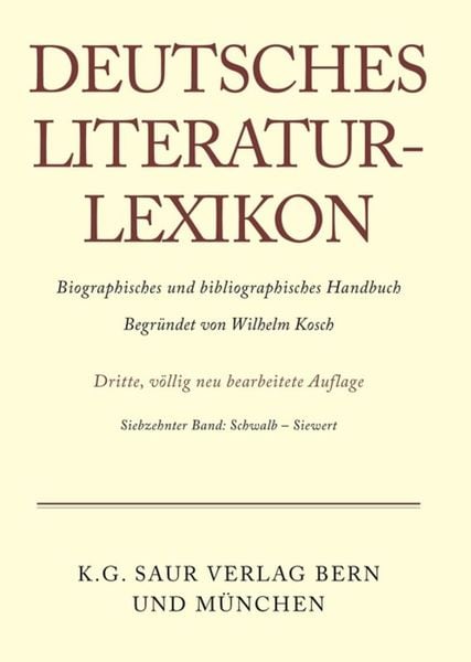 Produktbild: Deutsches Literatur-Lexikon / Schwalb - Siewert