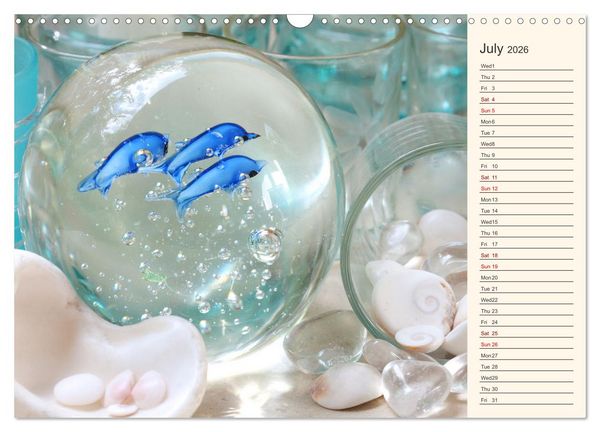 Produktbild: Shells, Stones and Sand (Wall Calendar 2026 DIN A3 landscape), CALVENDO 12 Month Wall Calendar