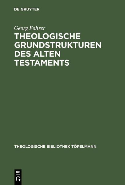 Produktbild: Theologische Grundstrukturen des Alten Testaments