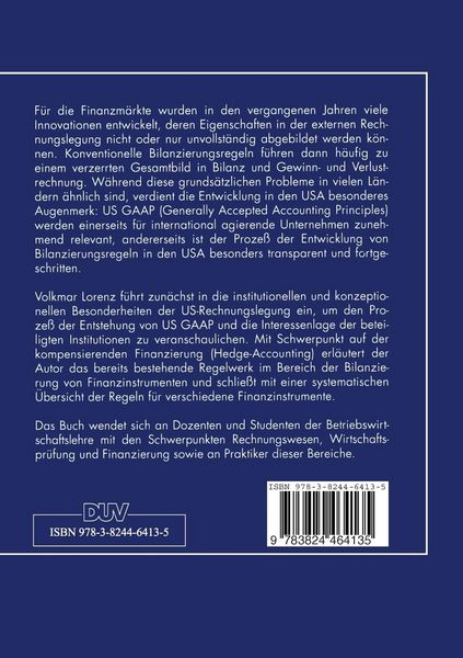 Produktbild: Die Bilanzierung von Finanzinstrumenten in den USA