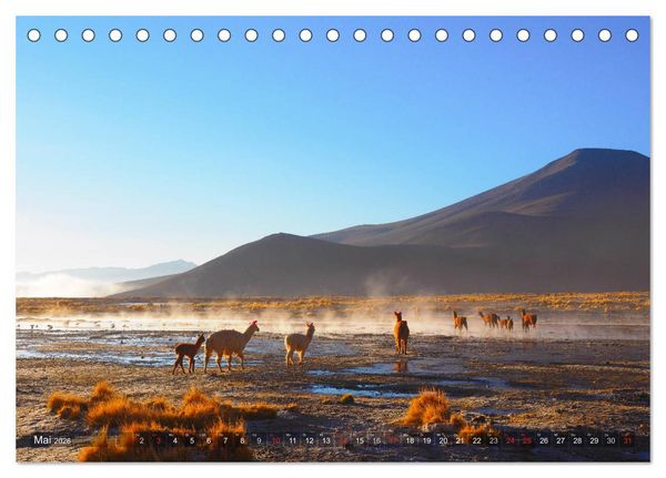 Produktbild: Peru und Bolivien - Traumlandschaften (Tischkalender 2026 DIN A5 quer), CALVENDO Monatskalender