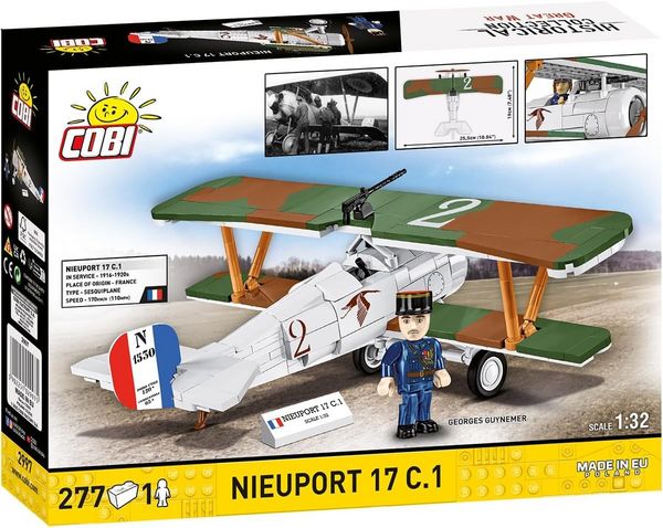 Produktbild: COBI Historical Collection 2997 - Nieuport 17 C.1, Bausatz 1:32, 277 Klemmbausteine
