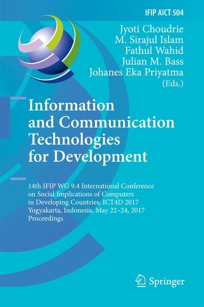 Produktbild: Information and Communication Technologies for Development