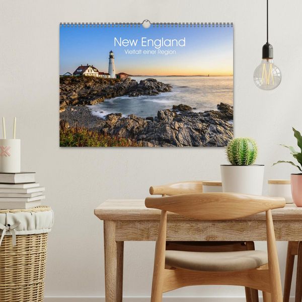 Produktbild: New England - Vielfalt einer Region (Wandkalender 2026 DIN A3 quer), CALVENDO Monatskalender