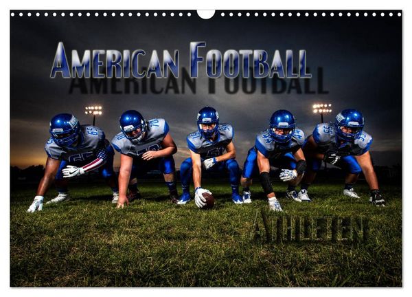 Produktbild: American Football - Athleten (Wandkalender 2026 DIN A3 quer), CALVENDO Monatskalender