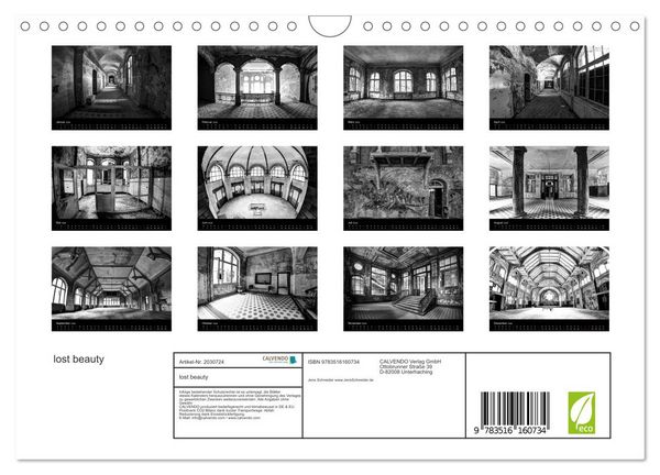 Produktbild: lost beauty (Wandkalender 2026 DIN A4 quer), CALVENDO Monatskalender