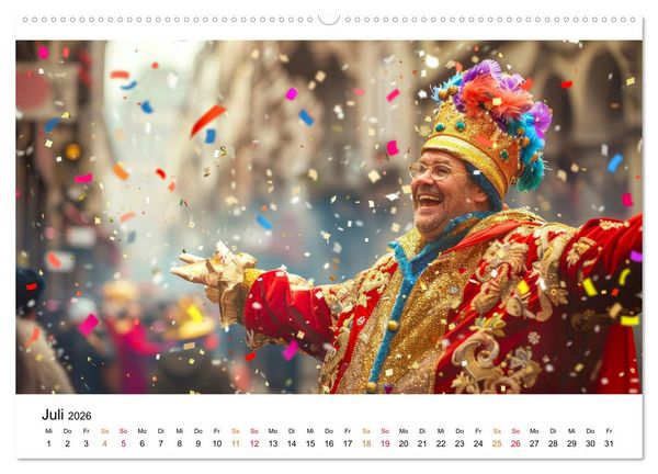 Produktbild: Karneval - sch&ouml;ne Momente weltweit (hochwertiger Premium Wandkalender 2026 DIN A2 quer), Kunstdruck in Hochglanz