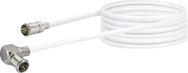 Produktbild: Schwaiger Antennen Anschlusskabel [1x F-Quickstecker - 1x Mini-DAT-Stecker] 3.00m 90 dB Wei&szlig;