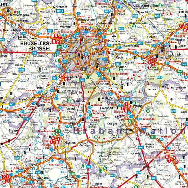 Produktbild: Belgien, Autokarte 1:300.000