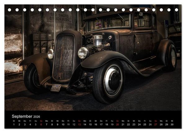 Produktbild: Custom Cars - Autos die begeistern (Tischkalender 2026 DIN A5 quer), CALVENDO Monatskalender