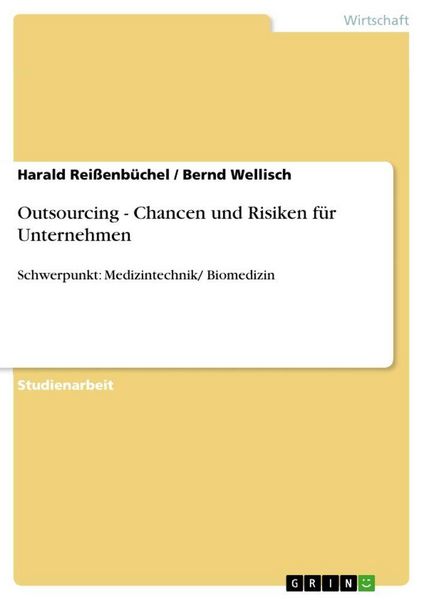 Produktbild: Outsourcing - Chancen und Risiken f&uuml;r Unternehmen
