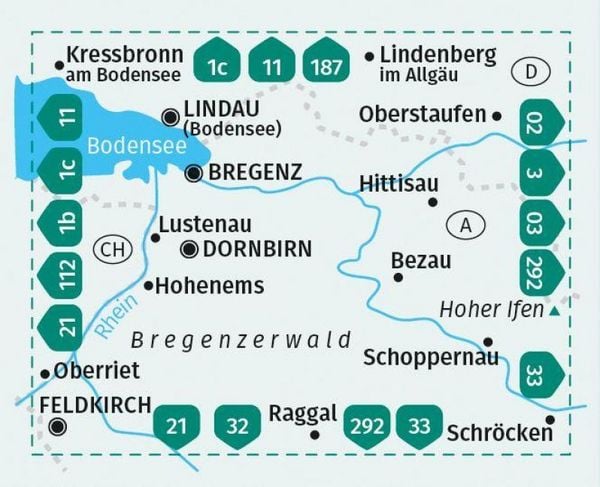 Produktbild: KOMPASS Wanderkarte 2 Bregenzerwald, Westallg&auml;u 1:50.000