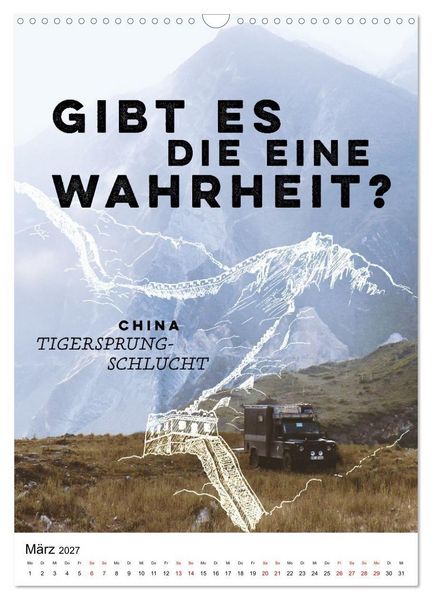 Produktbild: INTO THE FAR und die gro&szlig;en Fragen des Reisens - A True Overland Story (Wandkalender 2027 DIN A3 hoch), CALVENDO Monatskalender