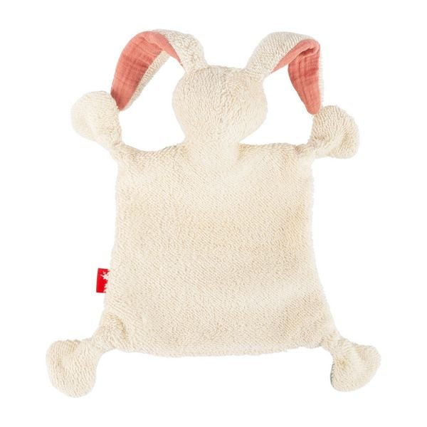 Produktbild: Sigikid 31045 - Schnuffeltuch Hase mit Hosentr&auml;ger, beige/gr&uuml;n, Baumwolle, 18x6x24cm