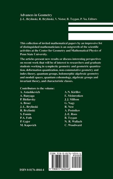 Produktbild: Advances in Geometry