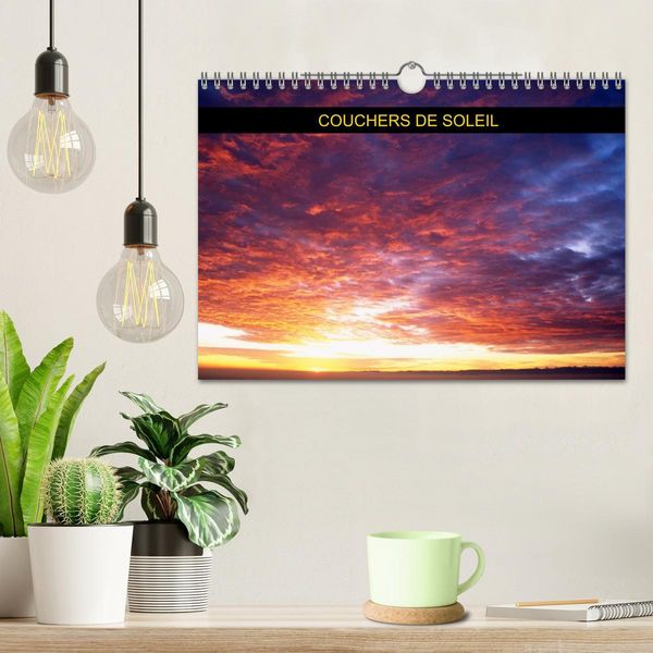 Produktbild: Couchers de soleil (Calendrier mural 2026 DIN A4 vertical), CALVENDO calendrier mensuel