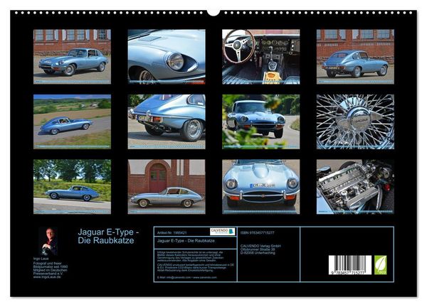 Produktbild: Jaguar E-Type - Die Raubkatze (hochwertiger Premium Wandkalender 2026 DIN A2 quer), Kunstdruck in Hochglanz