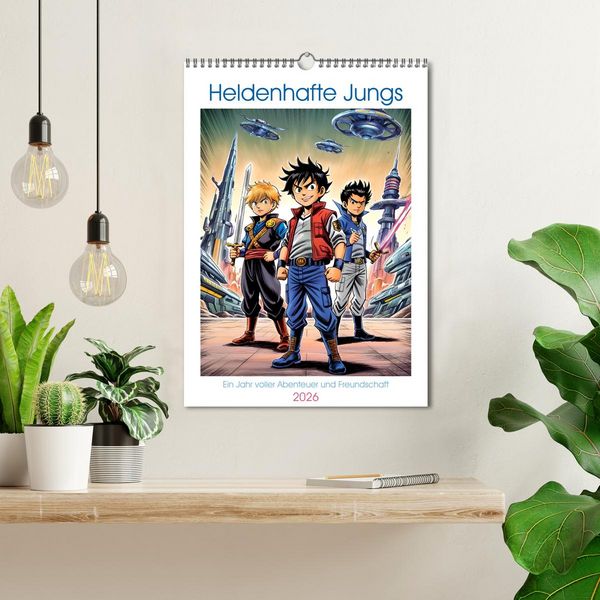 Produktbild: Heldenhafte Jungs - Ein Jahr voller Abenteuer und Freundschaft (Wandkalender 2026 DIN A3 hoch), CALVENDO Monatskalender
