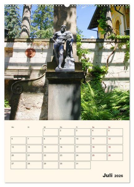 Produktbild: Park Sanssouci und Park Babelsberg (Wandkalender 2026 DIN A2 hoch), CALVENDO Monatskalender