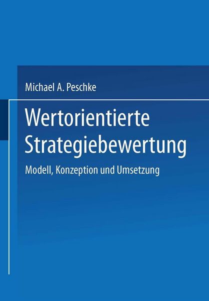 Produktbild: Wertorientierte Strategiebewertung