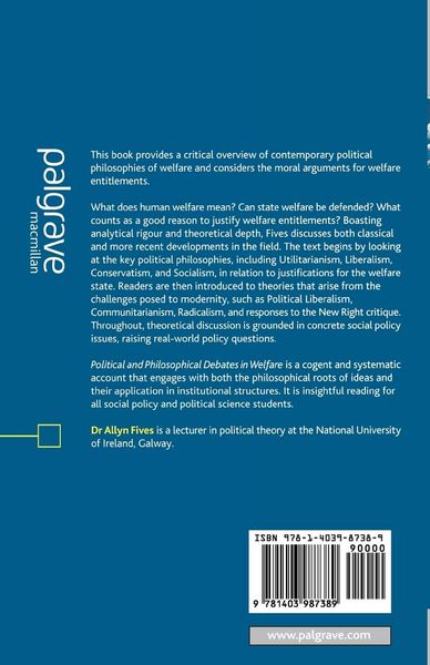 Produktbild: Political and Philosophical Debates in Welfare