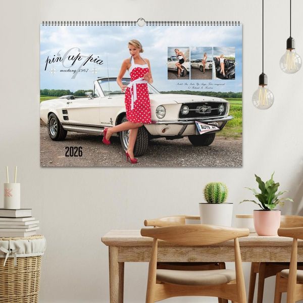 Produktbild: Pin Up Pia & Mustang '67 (Wandkalender 2026 DIN A2 quer), CALVENDO Monatskalender