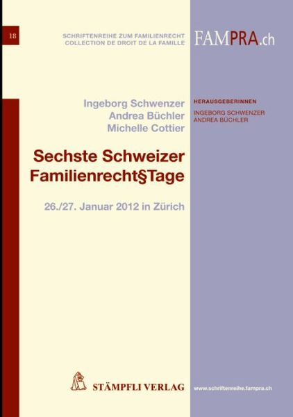 Produktbild: Sechste Schweizer Familienrecht&sect;tage