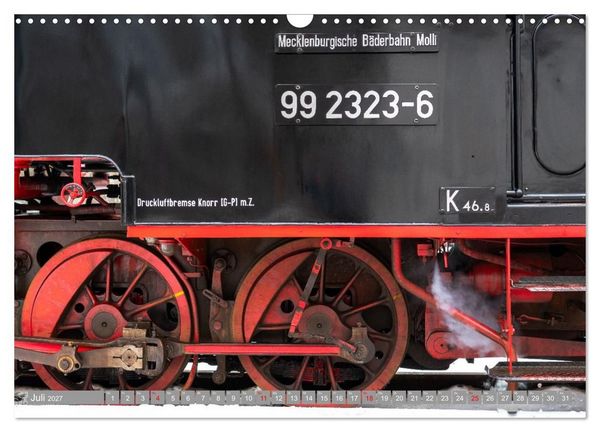 Produktbild: Molli- Mecklenburgische B&auml;derbahn (Wandkalender 2027 DIN A3 quer), CALVENDO Monatskalender